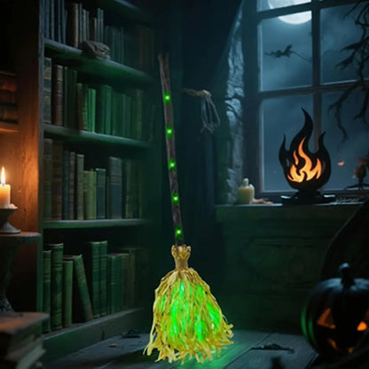 Glowing Animated Witch Broom