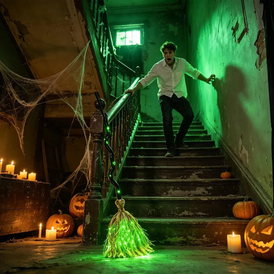 Glowing Animated Witch Broom