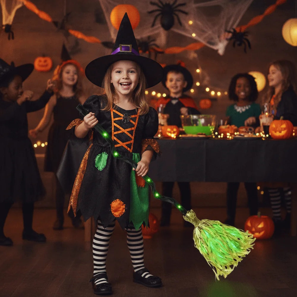 Glowing Animated Witch Broom