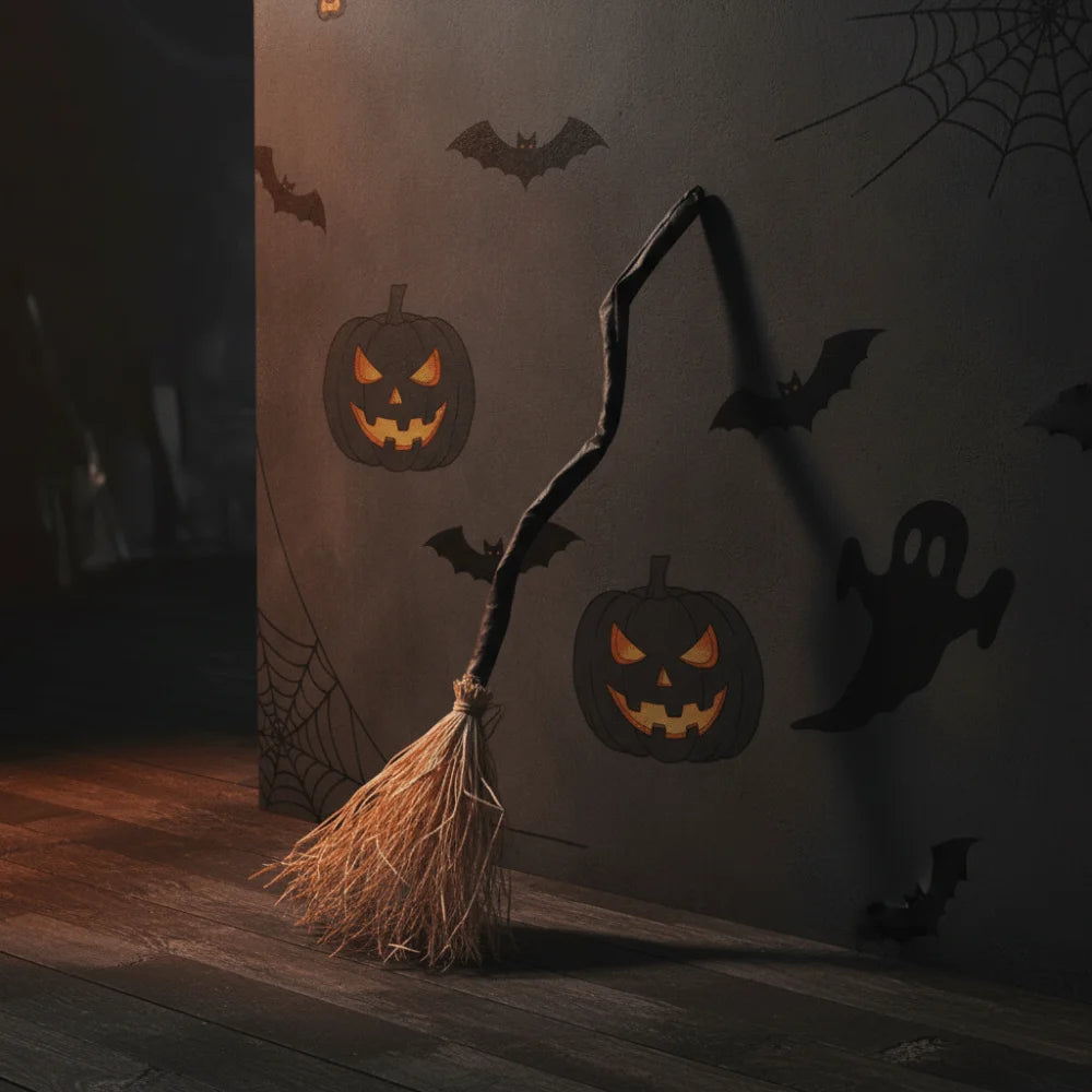 Glowing Animated Witch Broom
