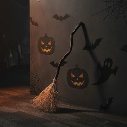 Glowing Animated Witch Broom