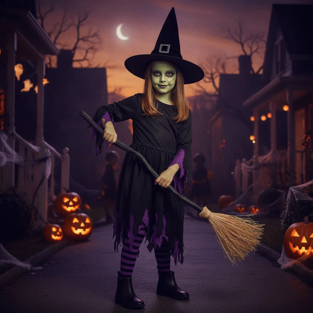Glowing Animated Witch Broom
