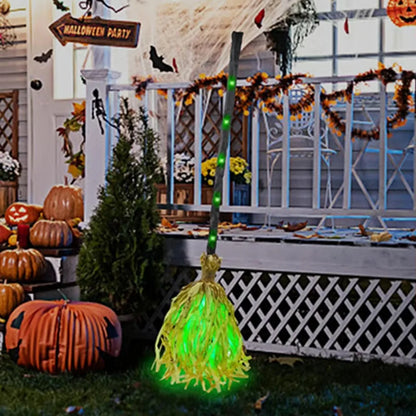 Glowing Animated Witch Broom