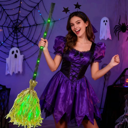 Glowing Animated Witch Broom