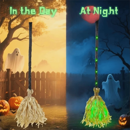 Glowing Animated Witch Broom