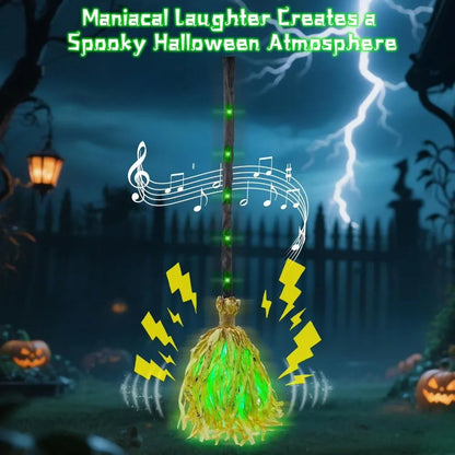 Glowing Animated Witch Broom